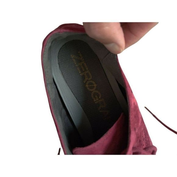 Cole Haan Women oxford  Zerogrand Wingtip Size 6B pink/grape color Suede Shoe - Picture 7 of 7